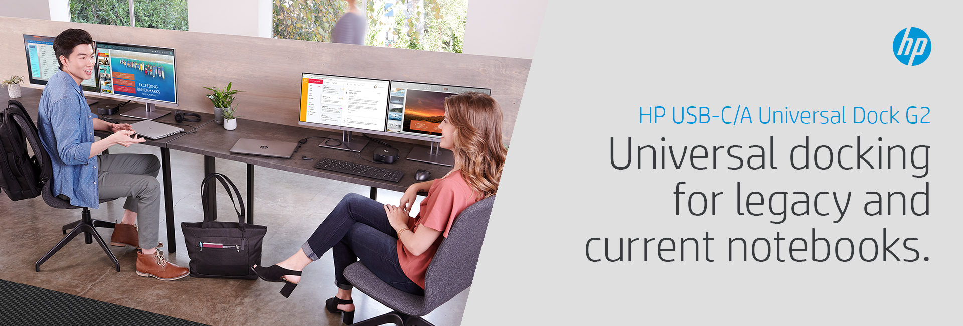 HP USB-C/A Universal Dock G2