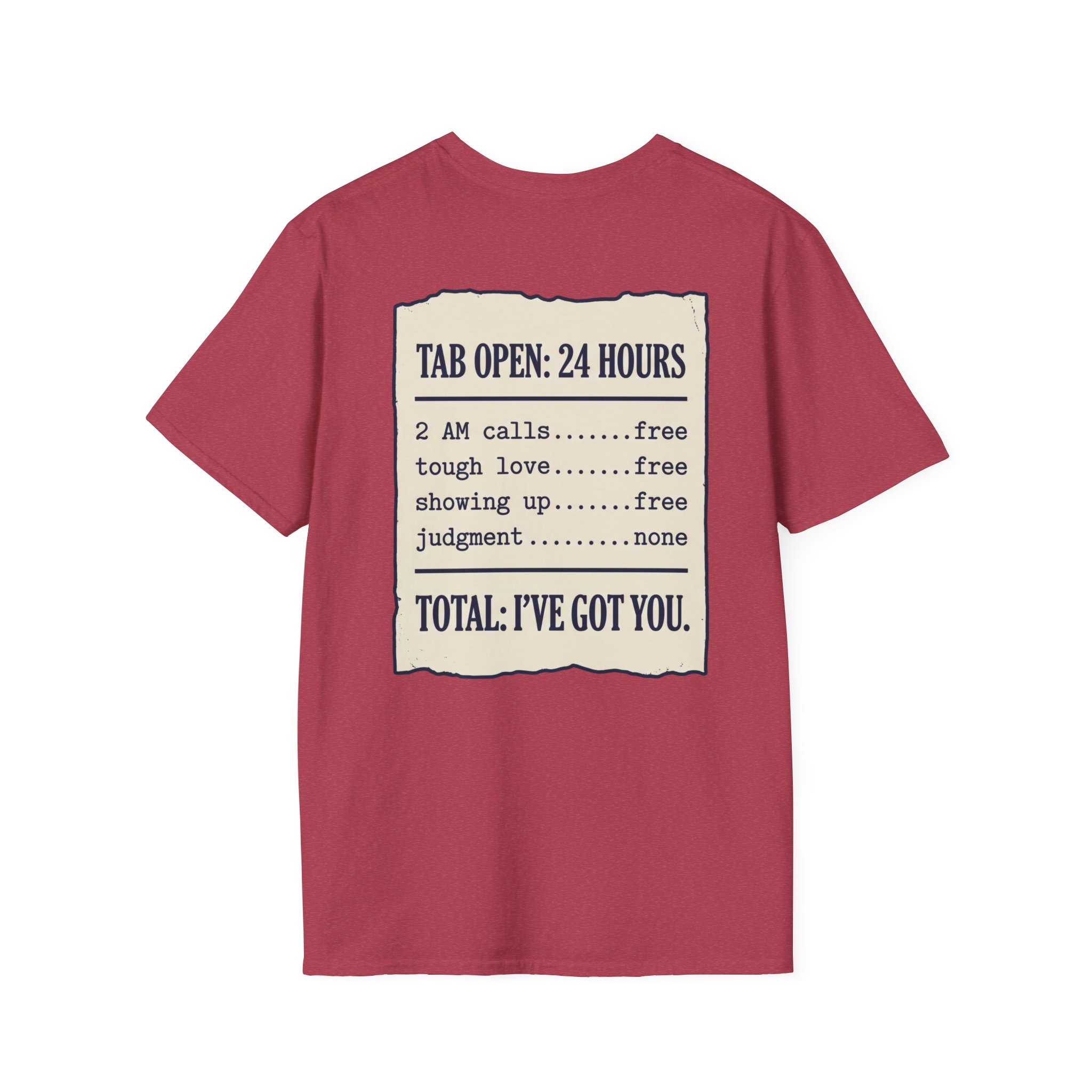 Tab Open: 24 Hours — Supportive Caregiver T-Shirt
