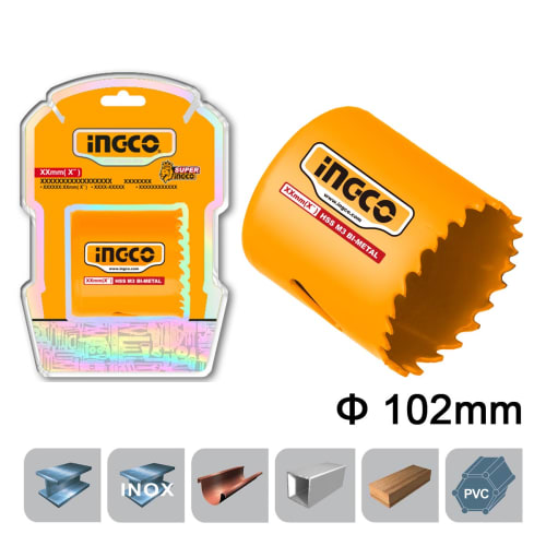 INGCO 102mm Bi-Metal Holesaw Set HSB101021
