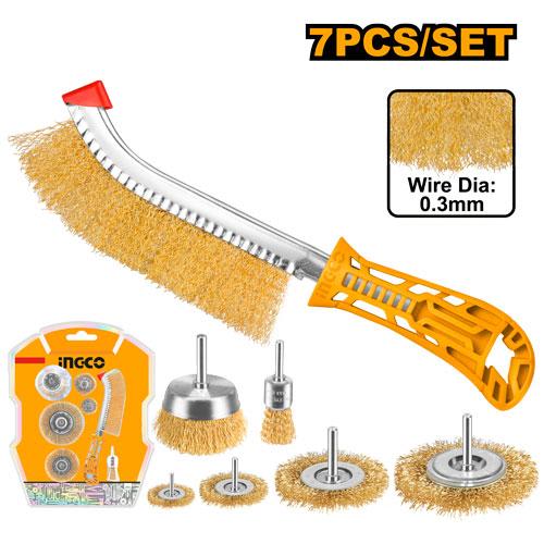 INGCO 7pcs Wire Brush Set WB10071