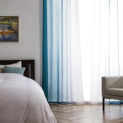 Vue 3 de Topfinel Rideau Voilage Fenetre