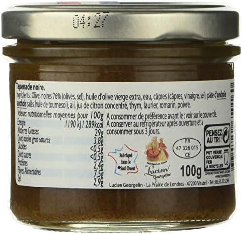 Vue 2 de Lucien Georgelin Tapenade Noire