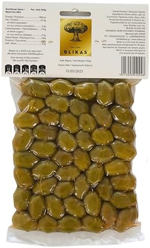 Vue 2 de Blikas Olives Vertes Grecques