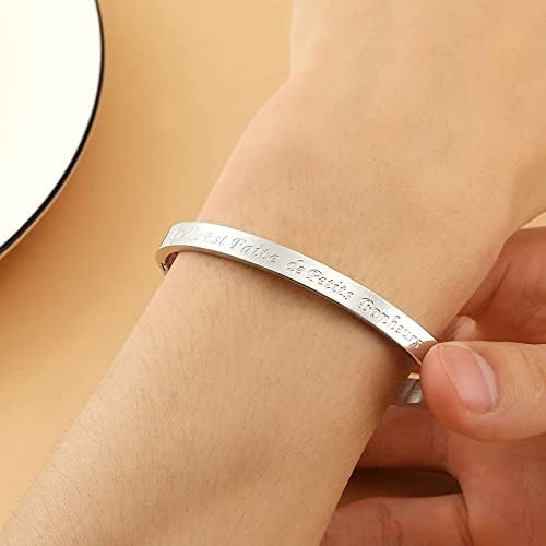Vue 4 de Bracelets Fin En Acier