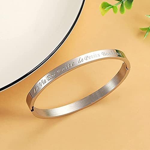 Vue 6 de Bracelets Fin En Acier