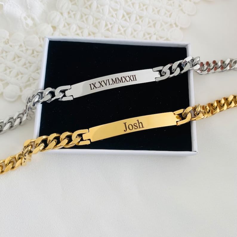 Vue 5 de Bracelet Homme Personnalise Chaine