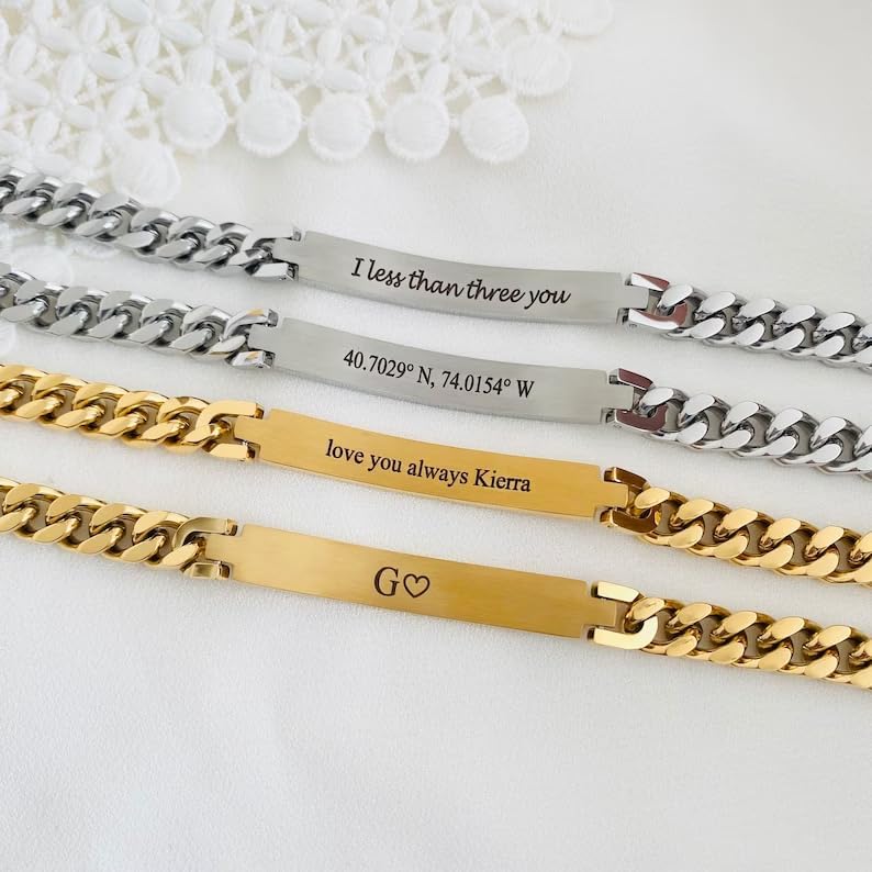 Vue 6 de Bracelet Homme Personnalise Chaine