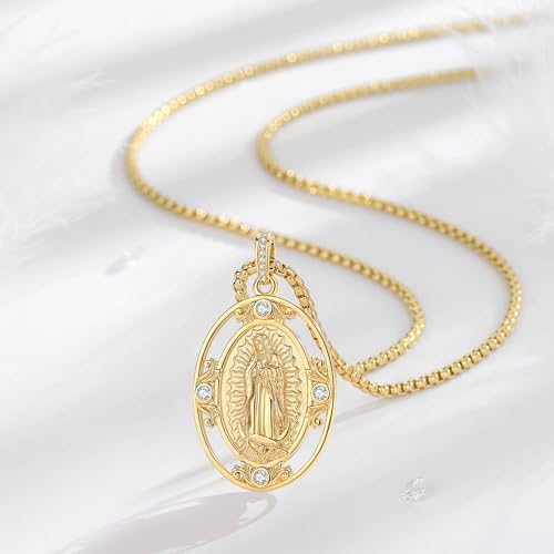 Vue 2 de Collier Croix Chretienne Femme