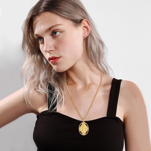 Vue 5 de Collier Croix Chretienne Femme