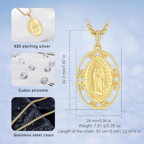 Vue 6 de Collier Croix Chretienne Femme