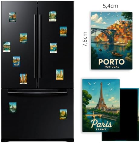 Vue 2 de Magnet Frigo Ville Touristique