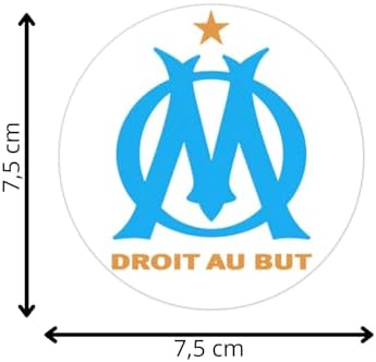 Vue 2 de Stickers Om Marseille Cm