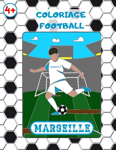 Coloriage Football Marseille Livre