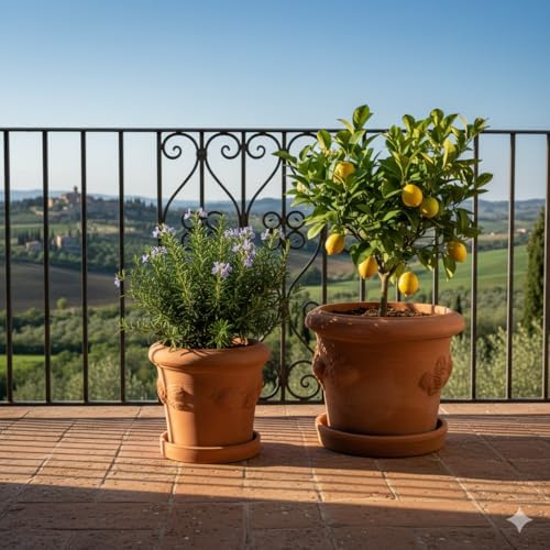 Vue 3 de Pot De Fleurs En