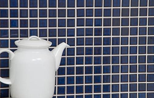 Vue 4 de Mosaique En Ceramique Bleu