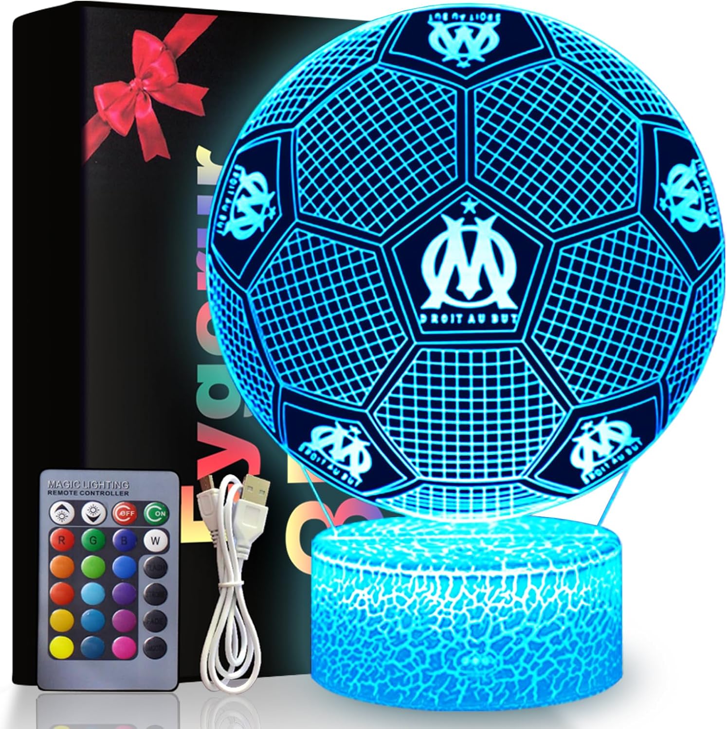 Eygerur Marseille Football Veilleuse