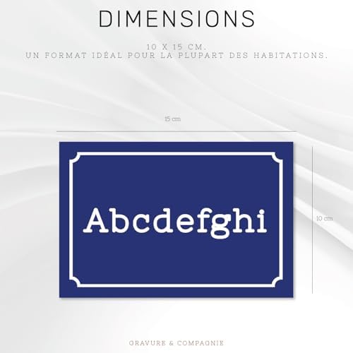 Vue 4 de Numero De Maison Personnalisable