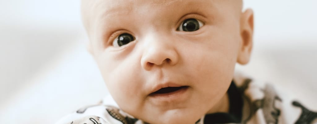 Babies' eyes are full of wonder.