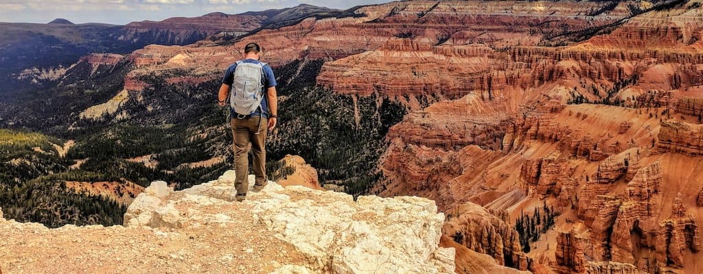 Standing at the edge, I admired Earth's vastness.