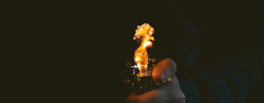 Provoke fire to intensify and exacerbate the situation.