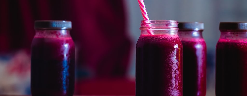 The juice spill created a messy mishap.