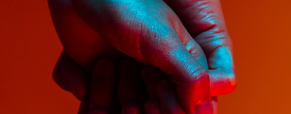 Obedience and vulnerability put hands under tight control.