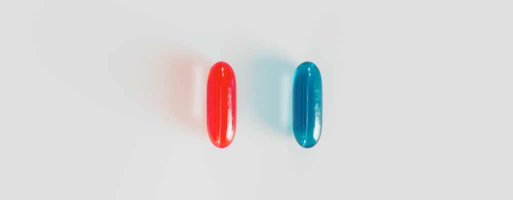 The red pill reveals the true reality.