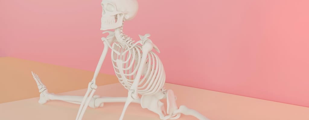 The skeleton was found in the cupboard.