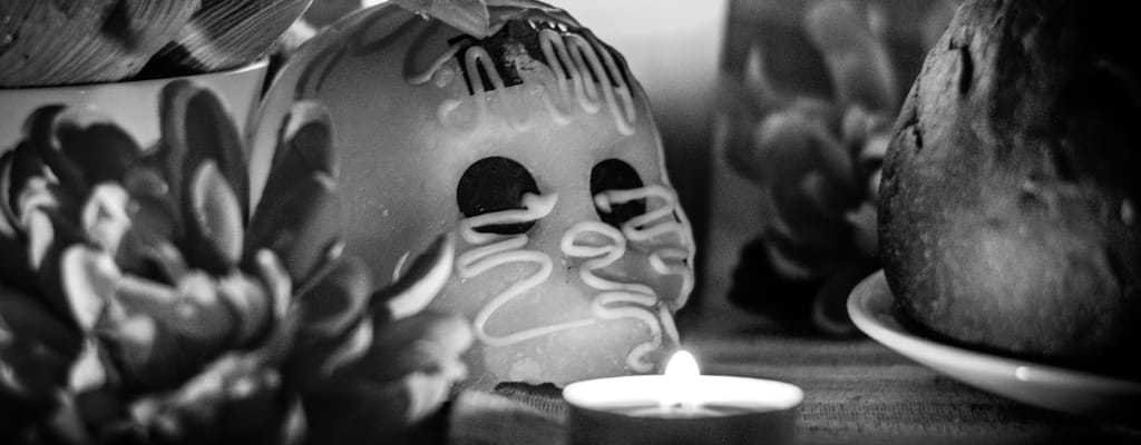 The skull was buzzing with a fly.
