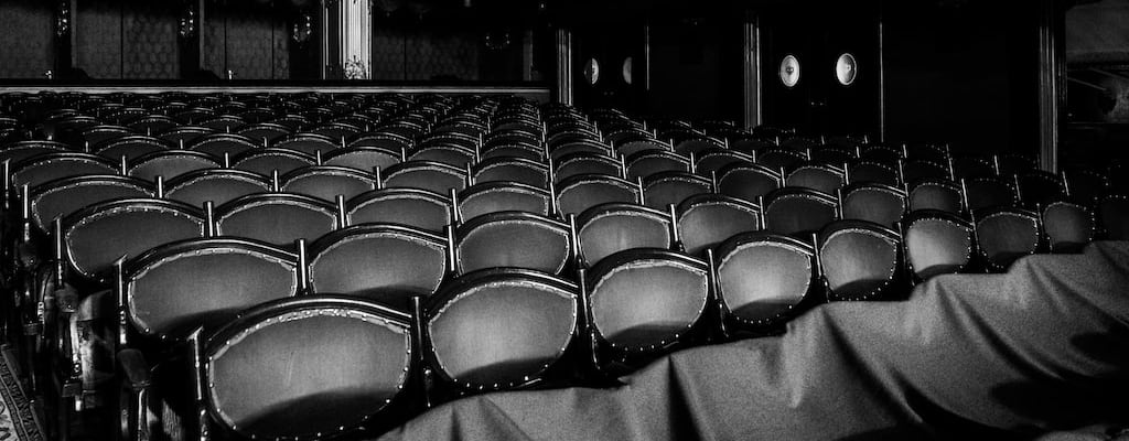 The actor exits stage left after the dramatic performance.