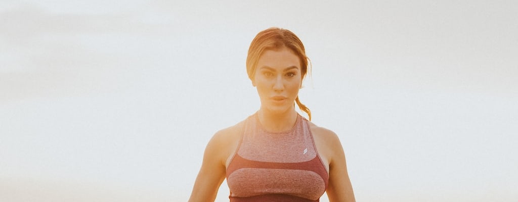 Intense exercise leads to sweat and exertion.