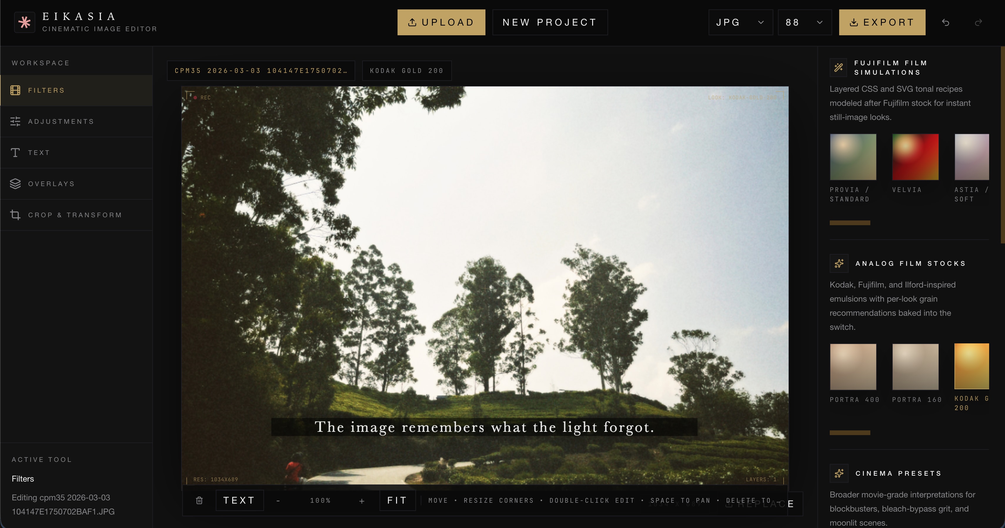 Eikasia project screenshot