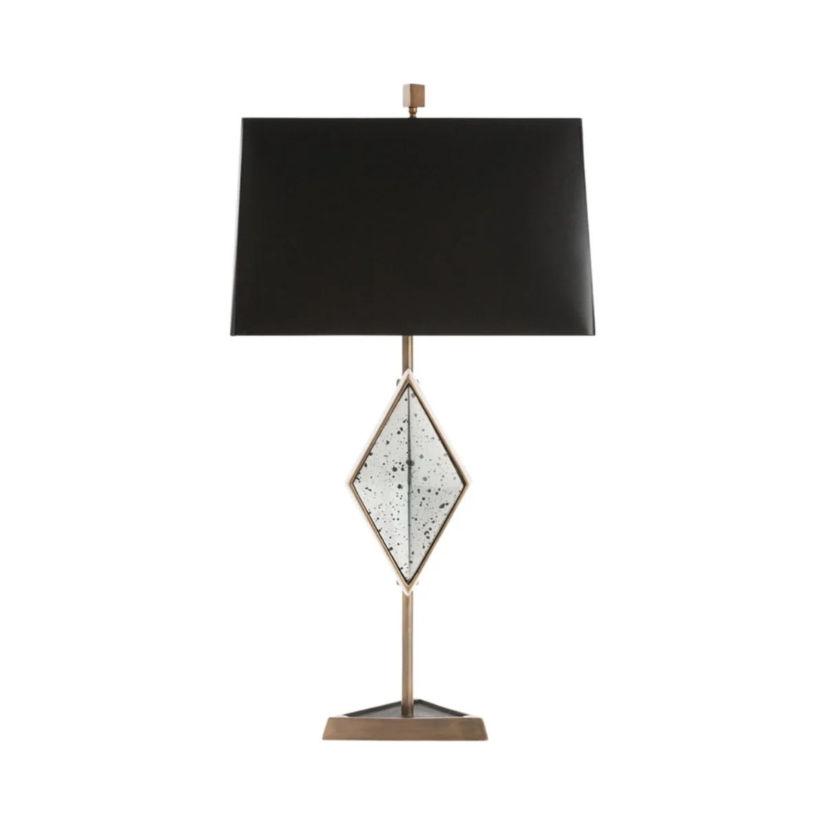 Luxury brass metal stand with diamond glass detail desk lamp from Luxuria London