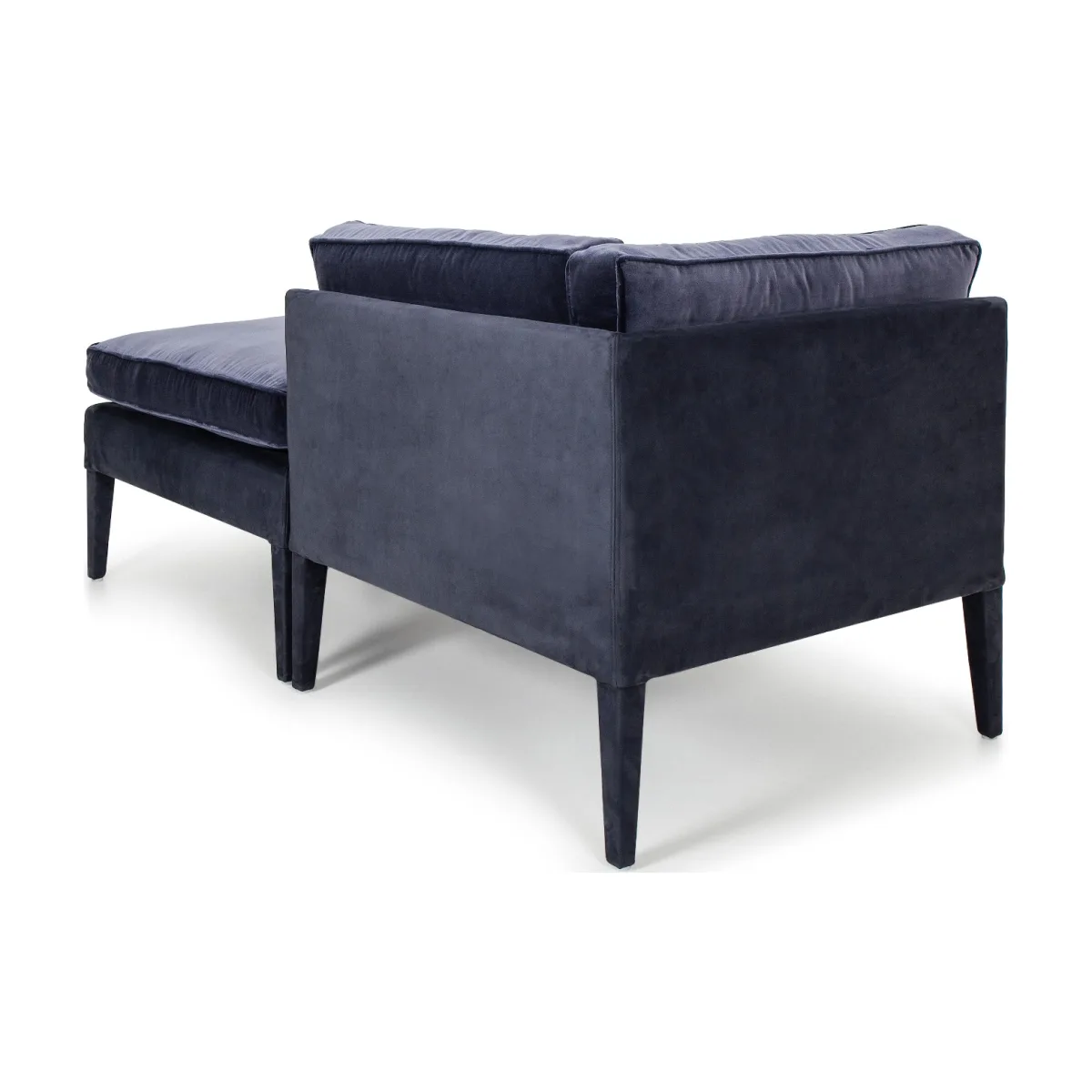 Luxury deep navy Robb Chaise by Luxuria London