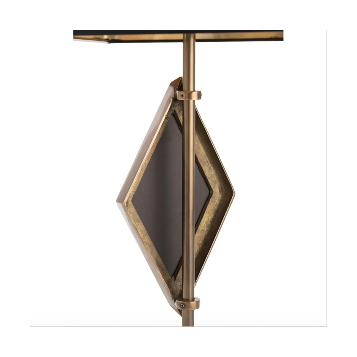 Luxury brass metal stand with diamond glass detail desk lamp from Luxuria London