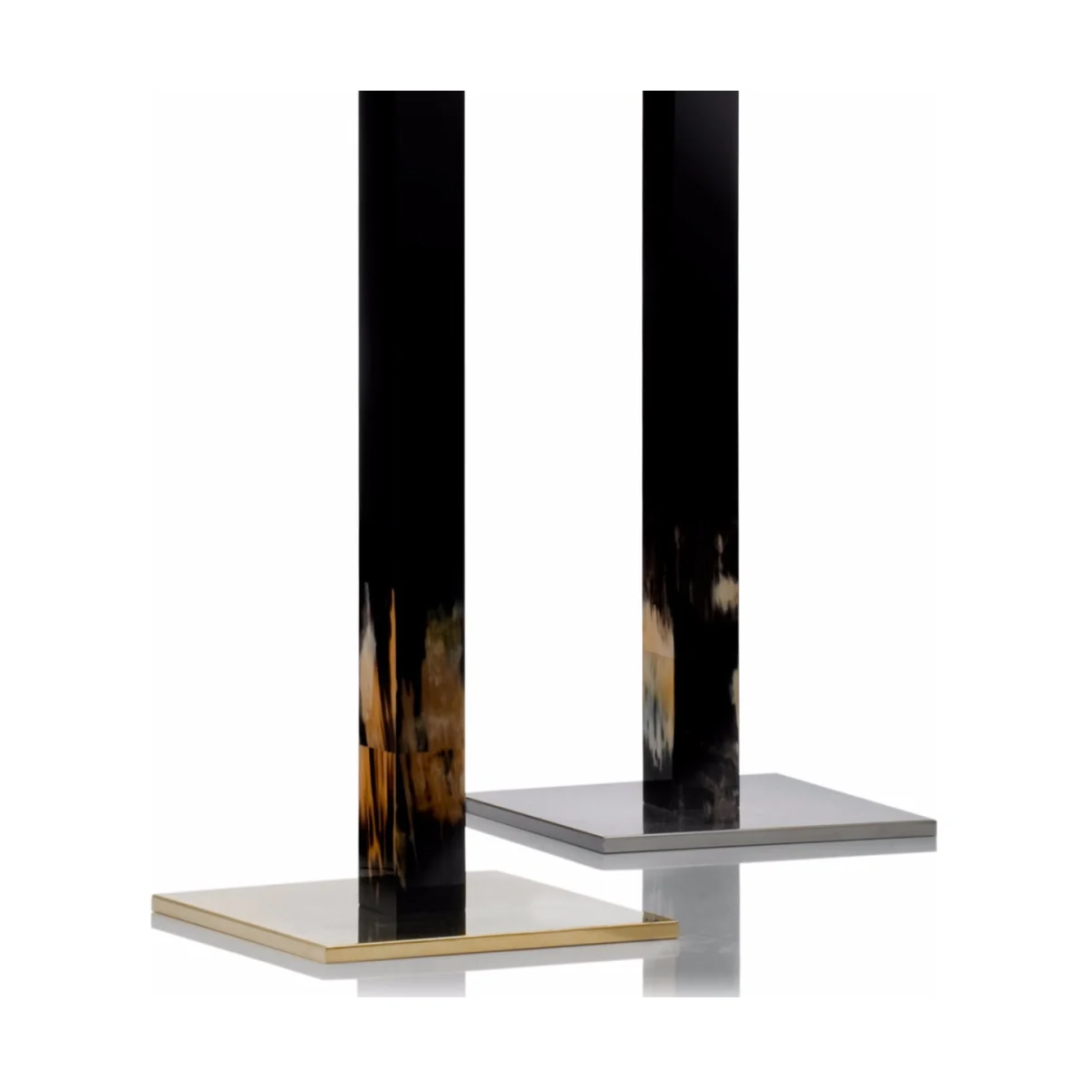 beautiful luxury marble coat racks wither gold and silver bases by Luxuria London 