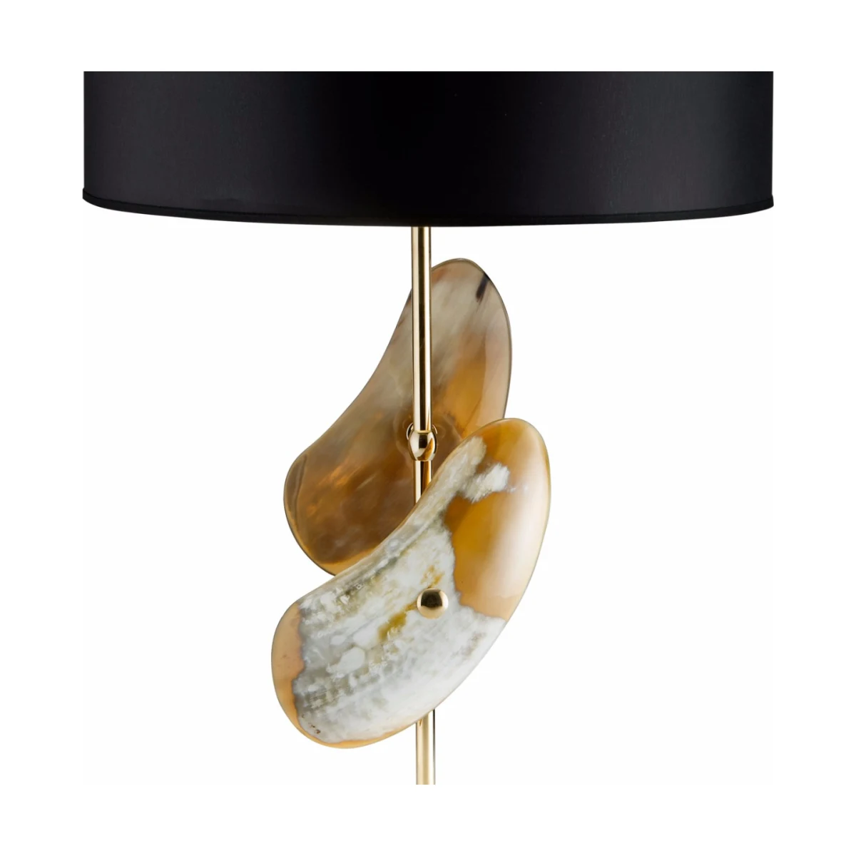 Luxury furniture table lamp with gold detailing at Luxuria London