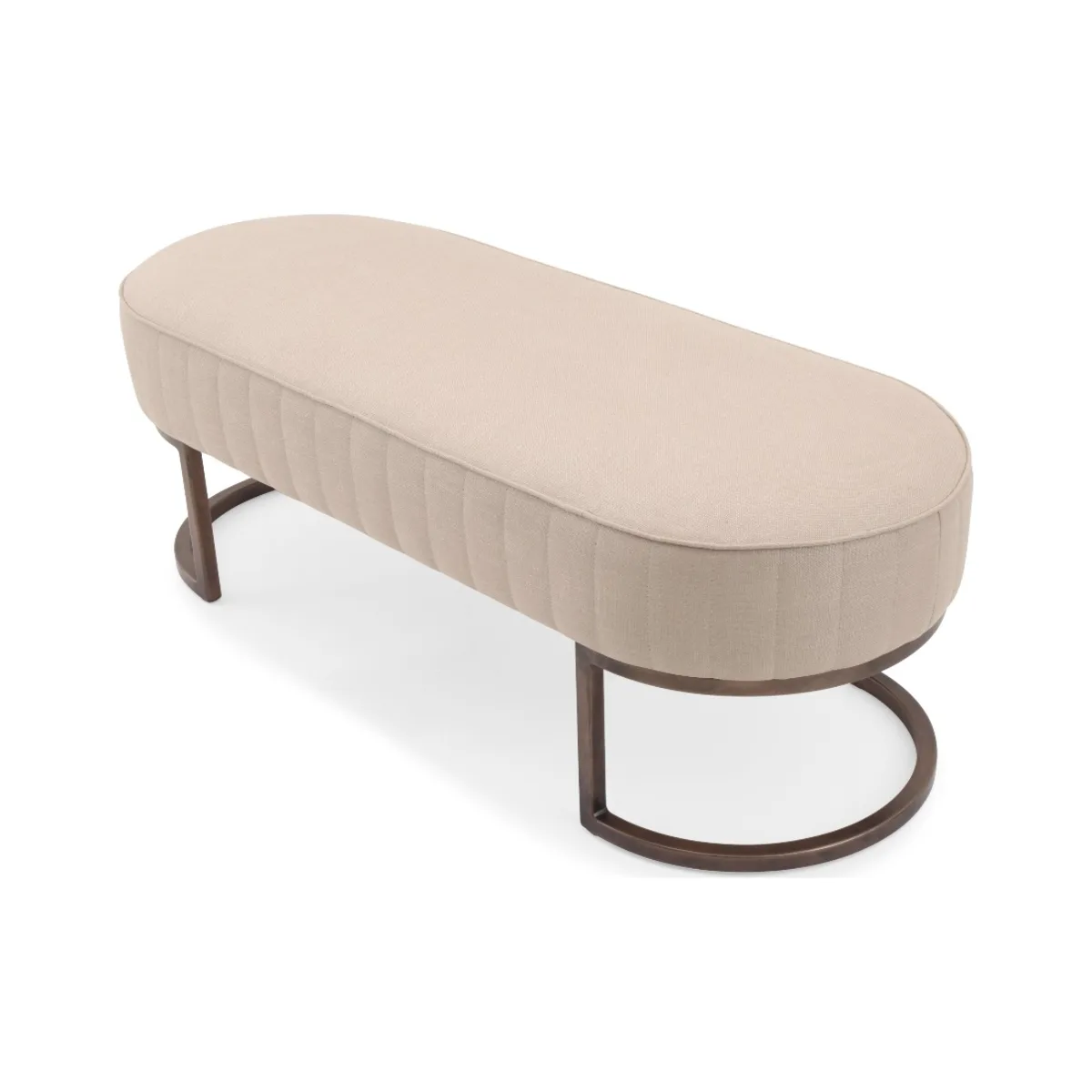 Luxury Stanmore cream bench furniture by Luxuria London