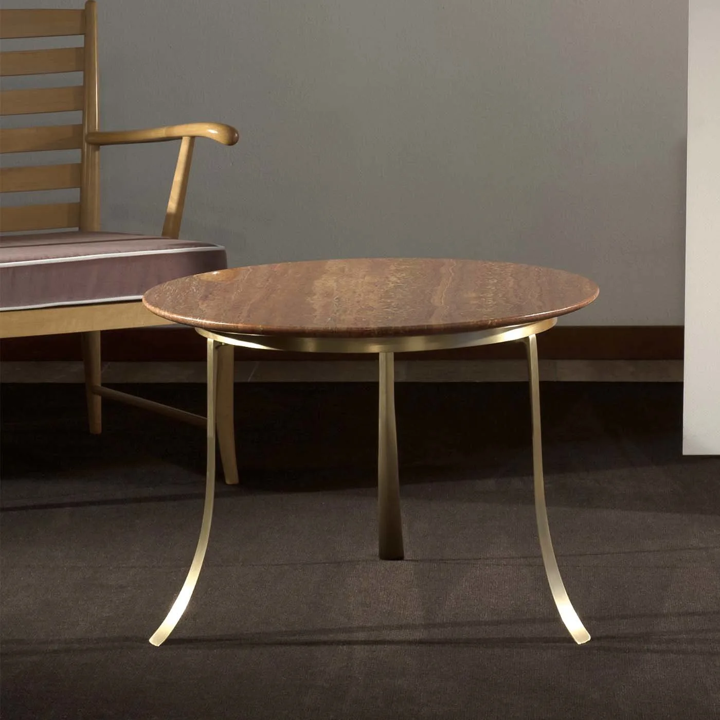 1946 Brass Coffee Table by Paolo Buffa