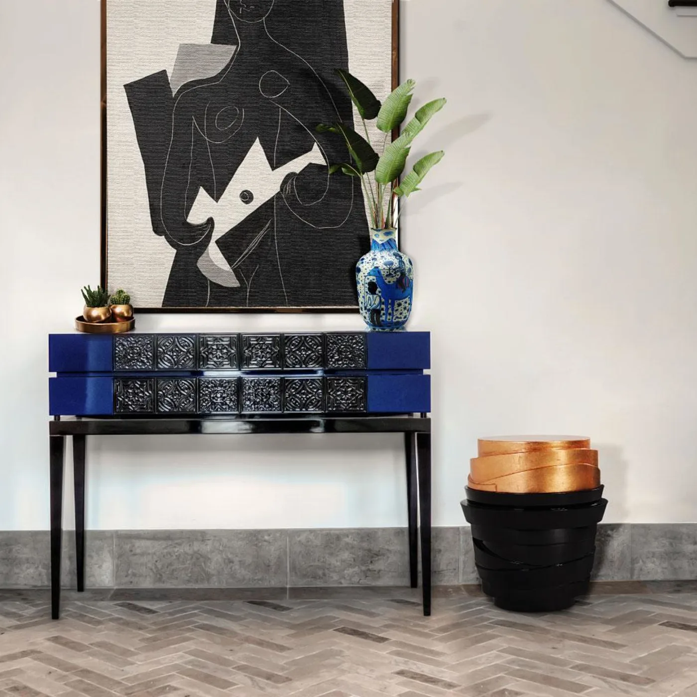 Virtuoso Translucent Lacquer Wood Console