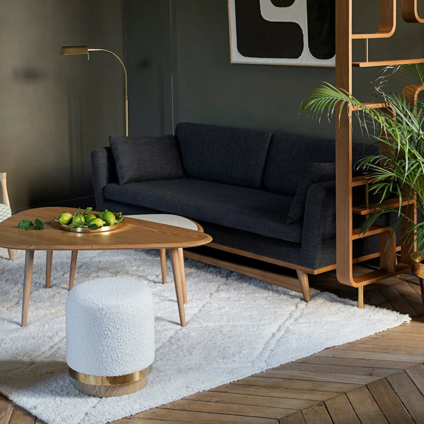 50's Large 50s Style Triangular Coffee Table