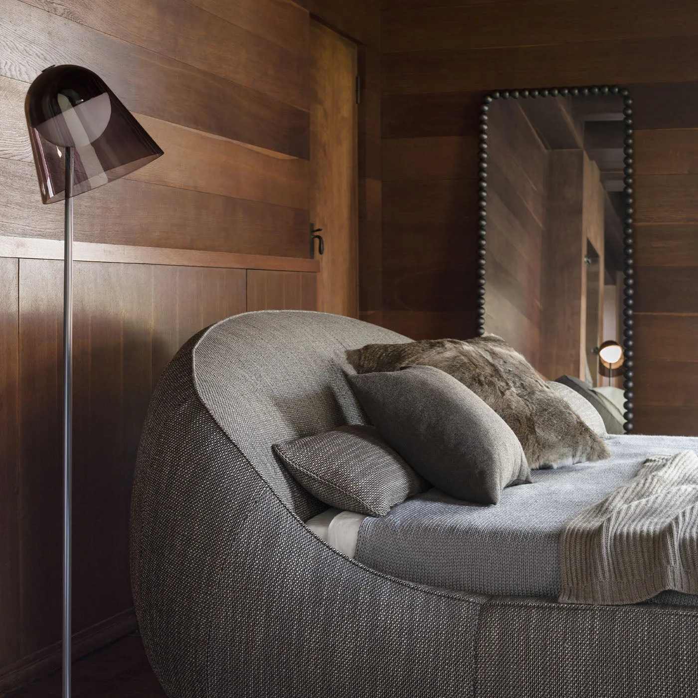 Abbracci Grey Bed By Lorenza Bozzoli