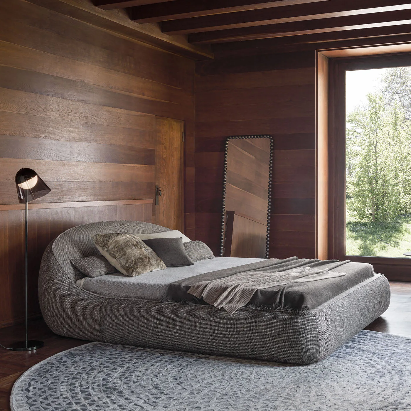 Abbracci Grey Bed By Lorenza Bozzoli