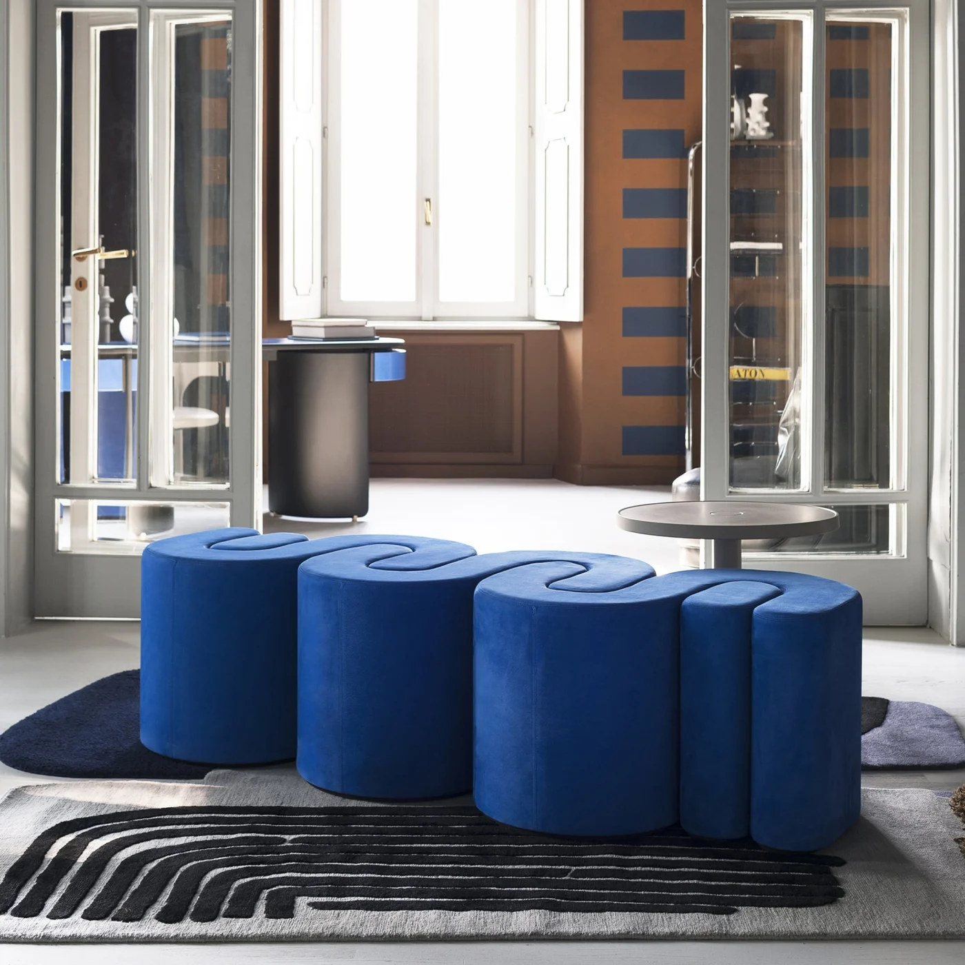 Adel Polished Berry Bench By Baxter P