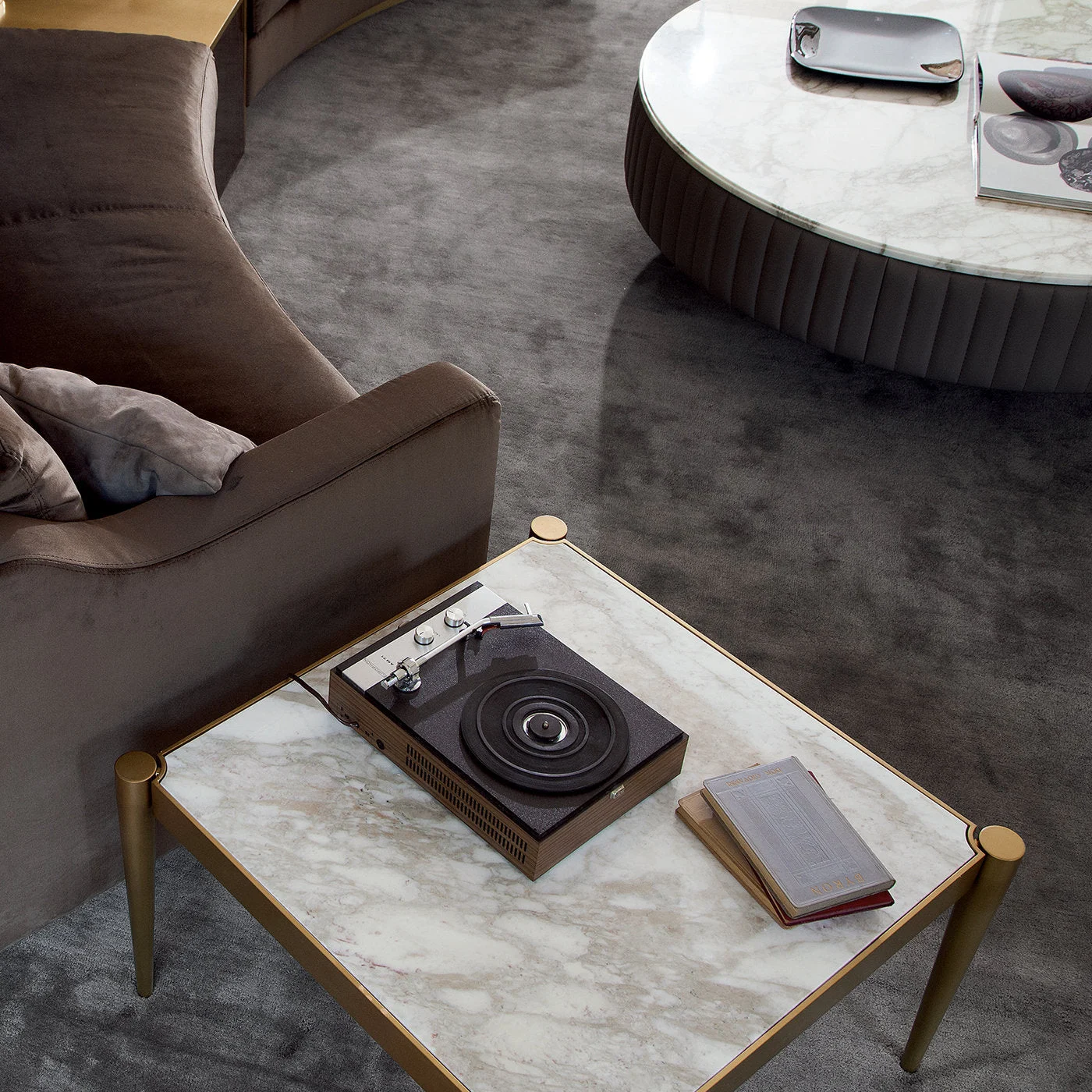 Albert Calacatta Marble Coffee Table