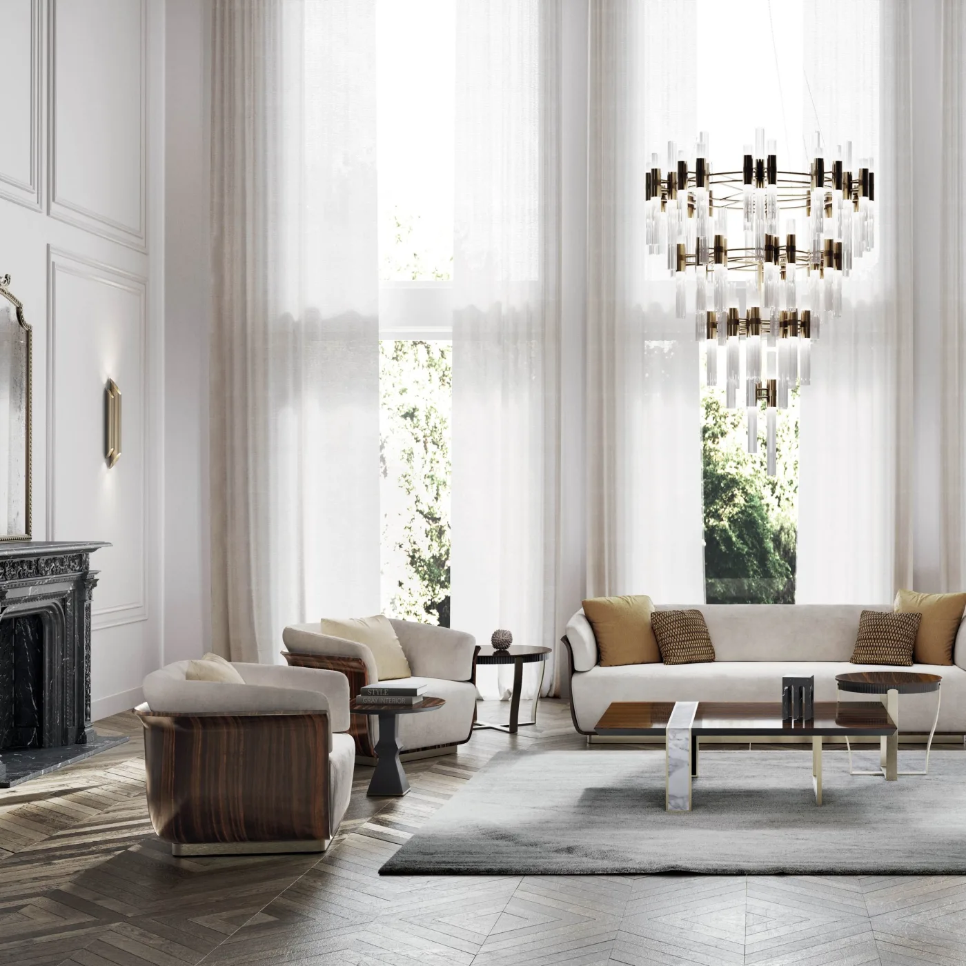 Alma Round Wooden Coffee Table