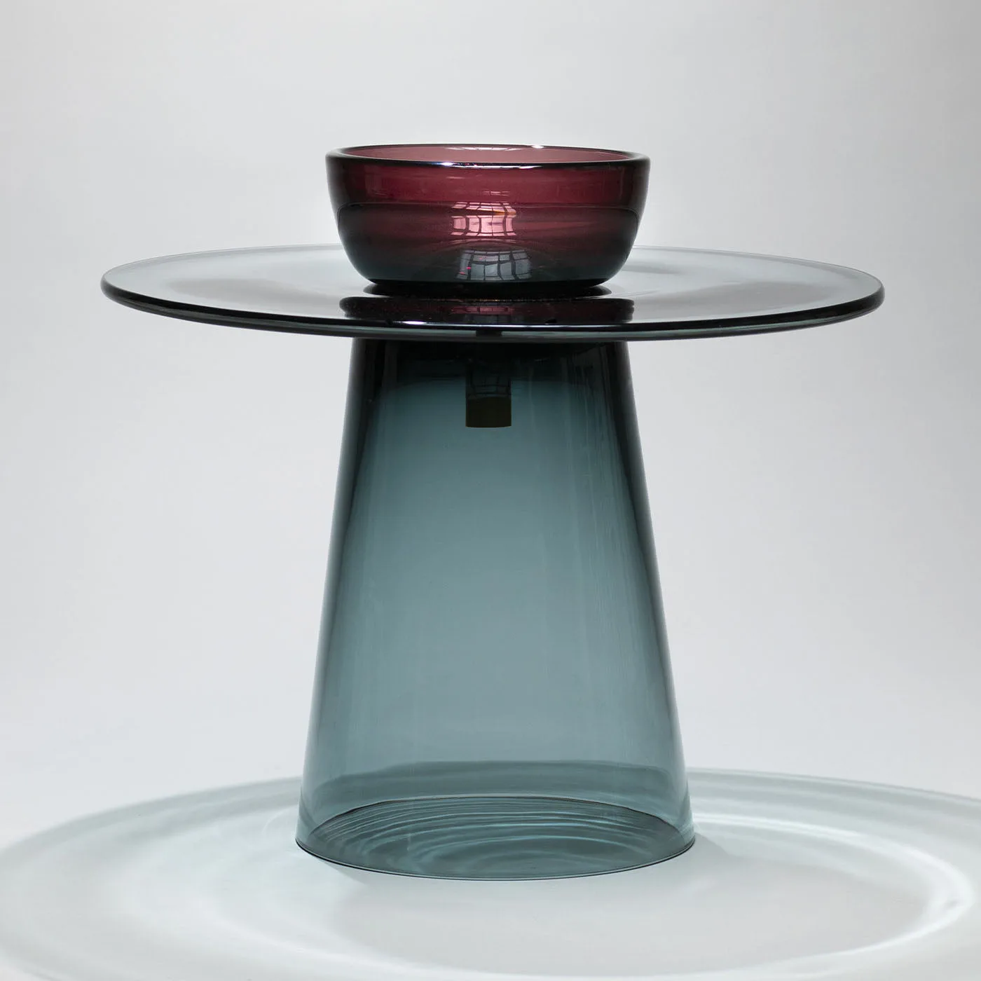 Angel Low Blue And Amethyst Side Table