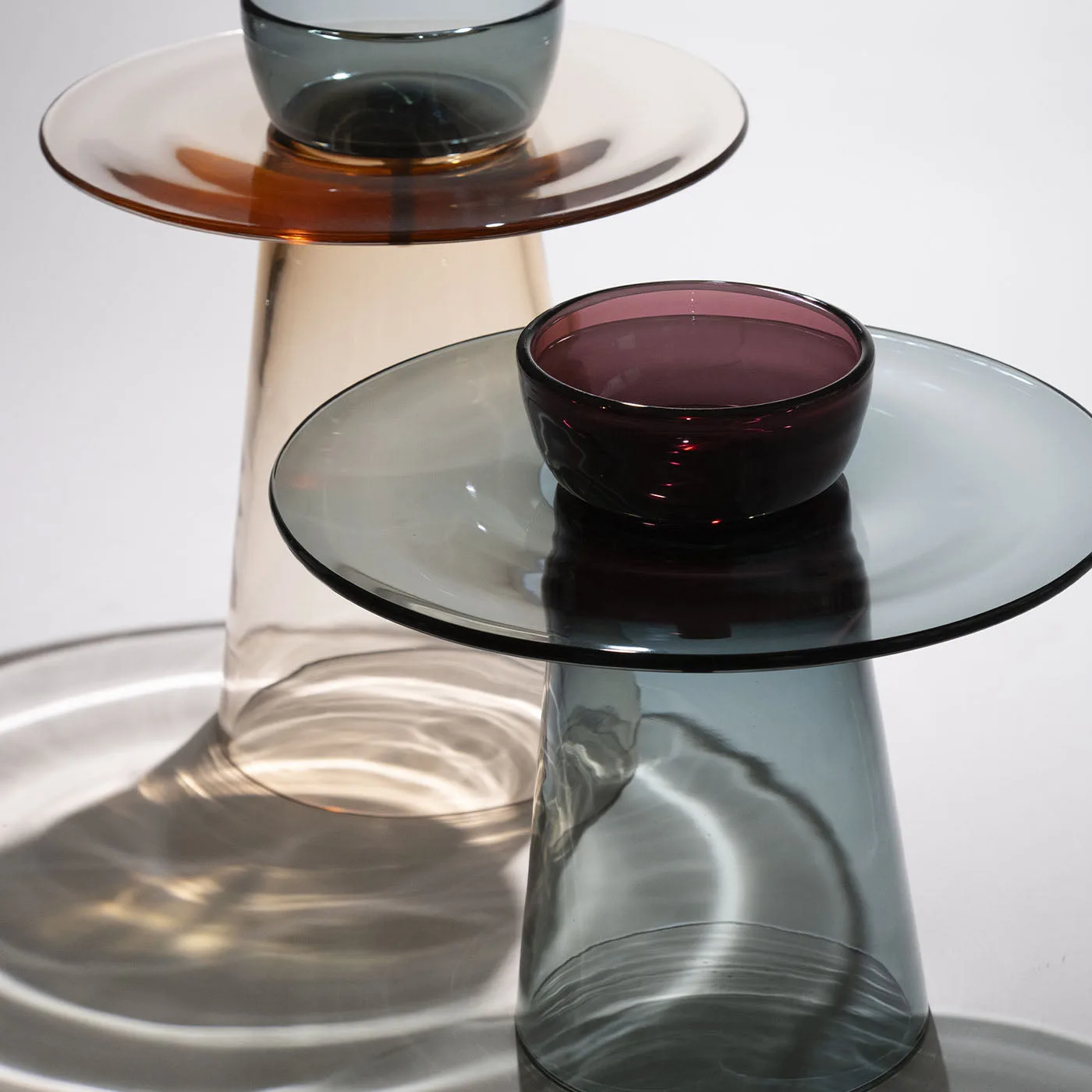 Angel Low Blue And Amethyst Side Table