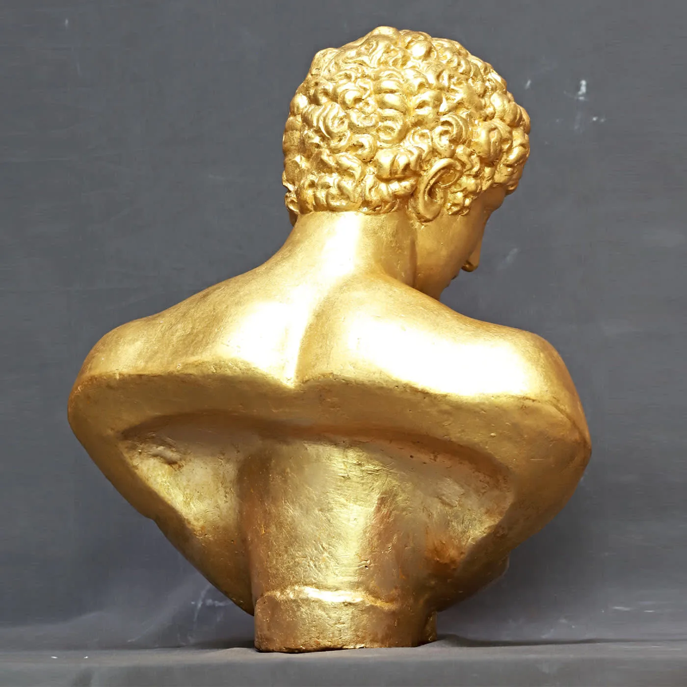 Antinoo Golden Plaster Sculpture