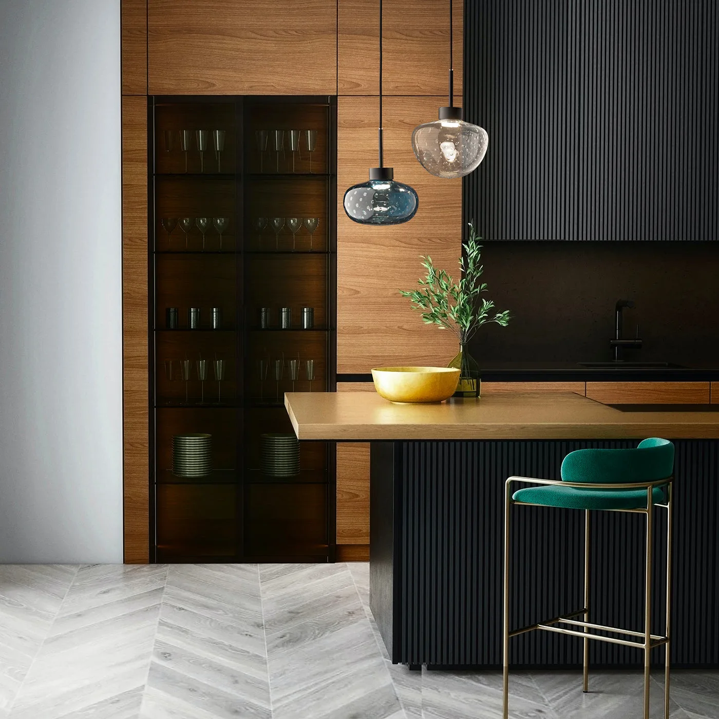 Aphros Smoky Pendant Lamp